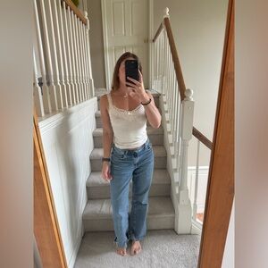 Abercrombie Lace Cotton Tank